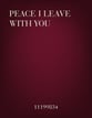 Peace I Leave with You Vocal Solo & Collections sheet music cover